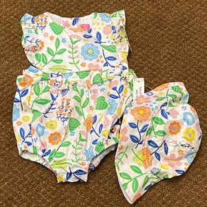 Goodlad Floral Onesie with Matching Hat!!